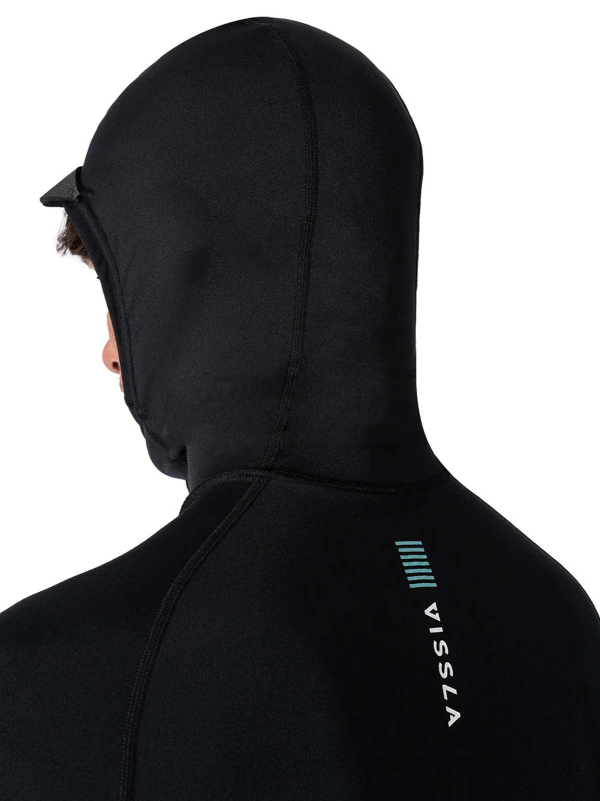 Vissla Warm Seas Eco Hooded LS Rash Guard Black