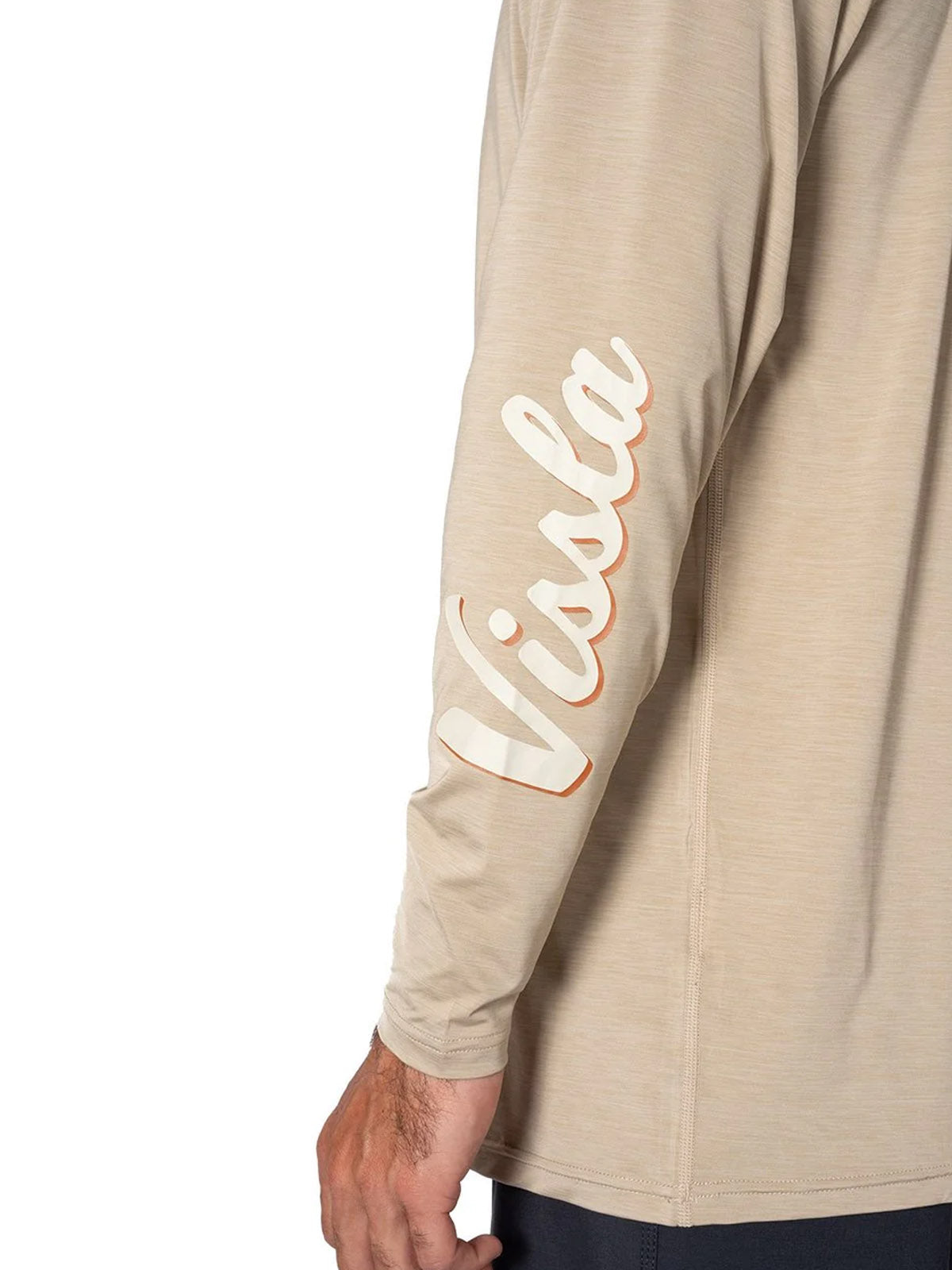 Vissla Twisted Eco Hooded LS Sun Shirt Sand