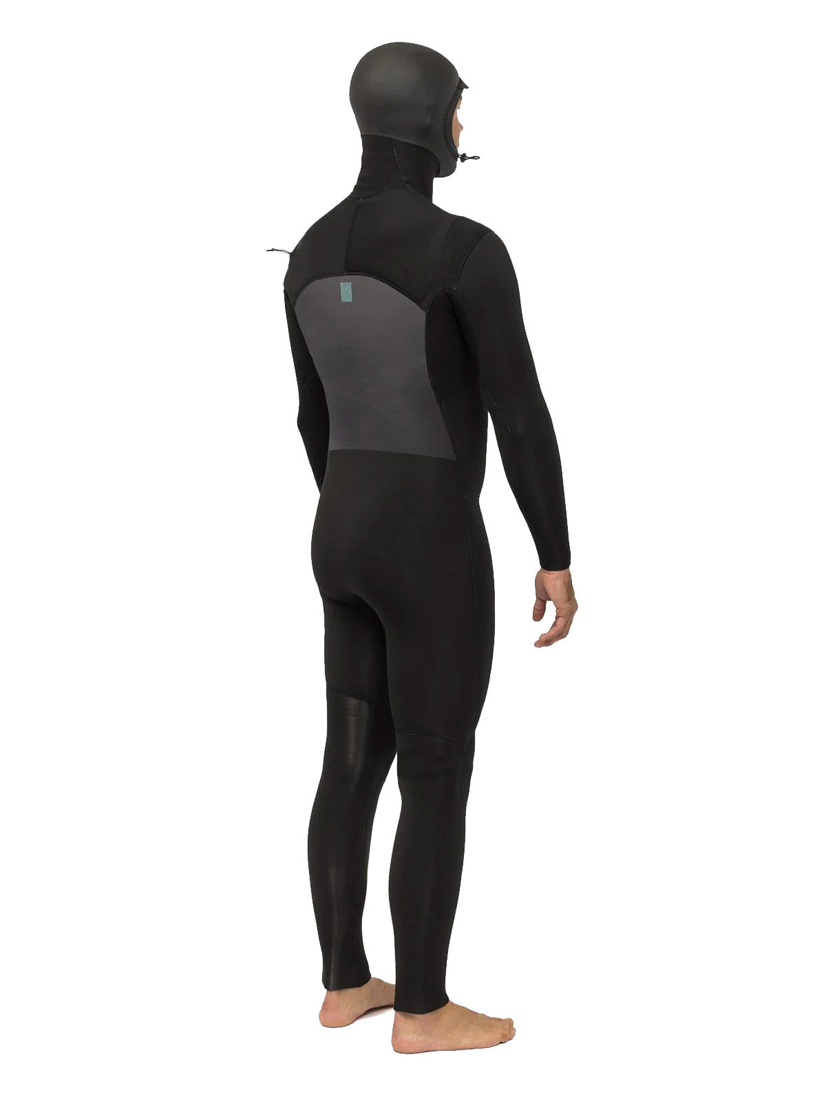 Vissla Wetsuit New Seas 5-4 Hooded V-Zip Black
