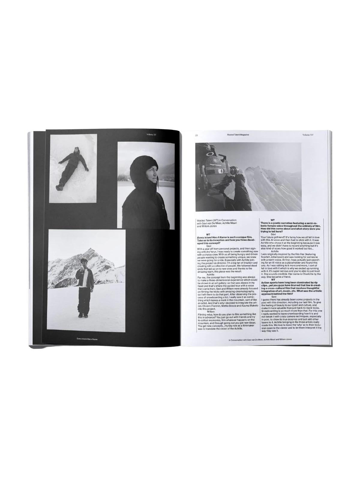 Wasted Talent Magazine Vol. XV & Wasted Talent Tote Bag Black