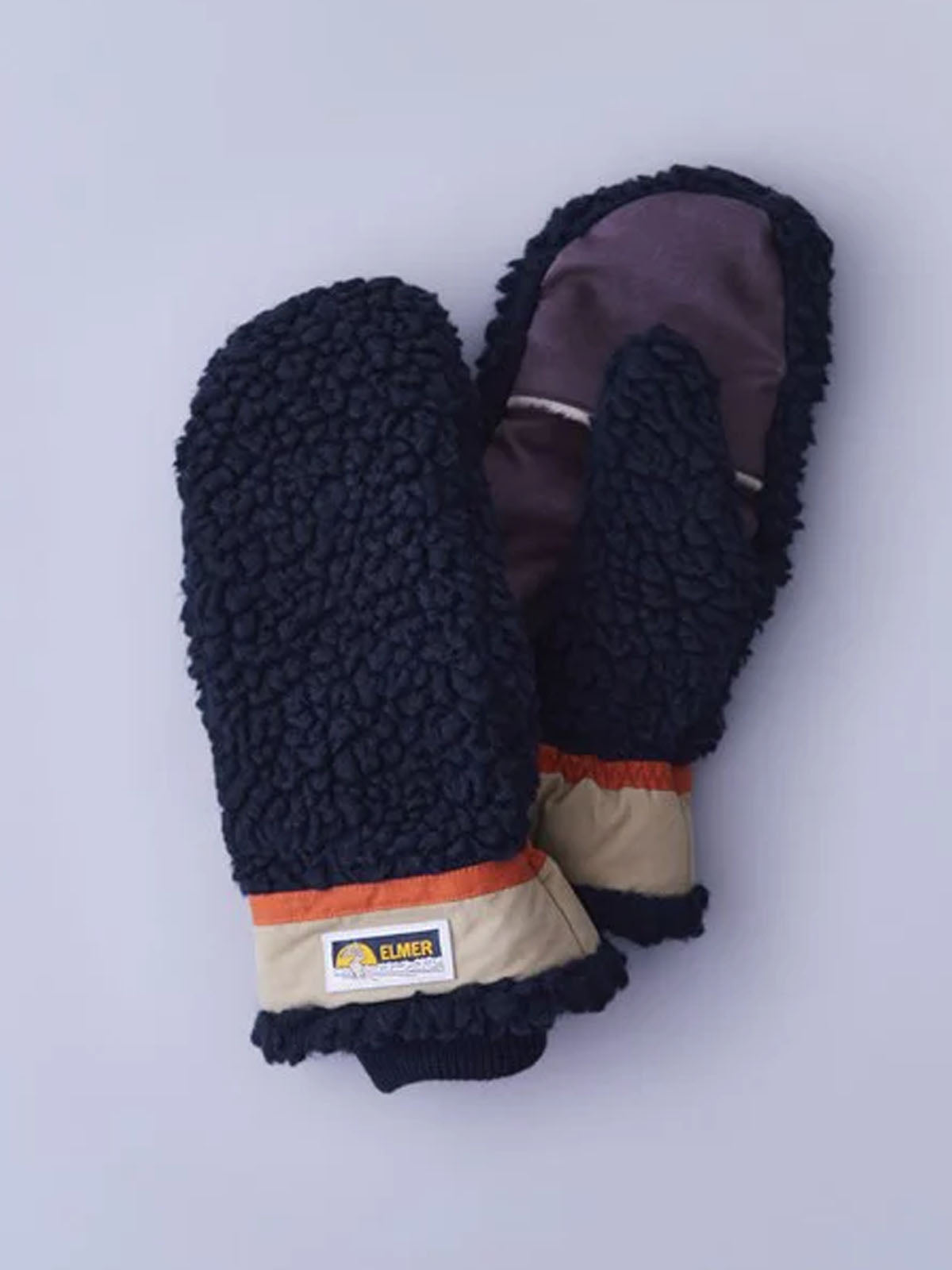 Elmer Wool Pile Flip Mitten Gloves / Conductive Navy