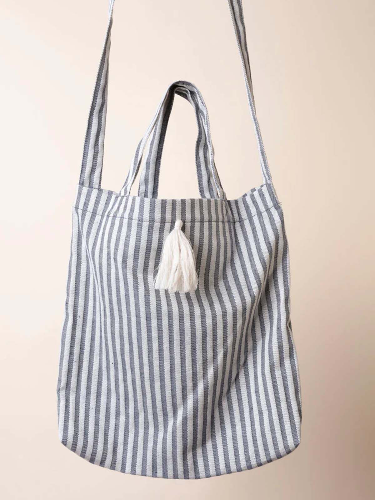 Yoomee Bag Nora Blue Stripes Tassel