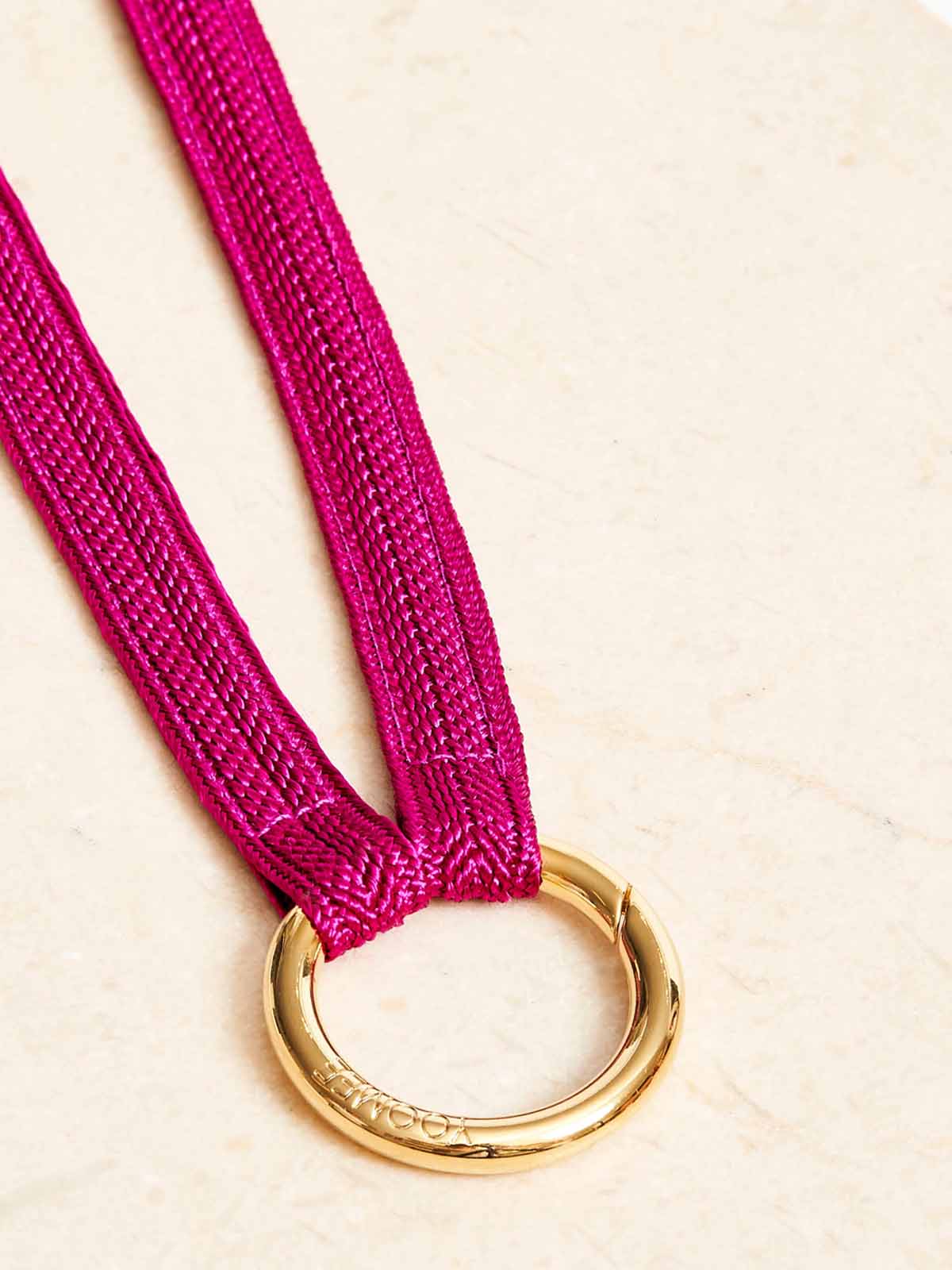 Yoomee Keychain Zahra Fuchsia Gold