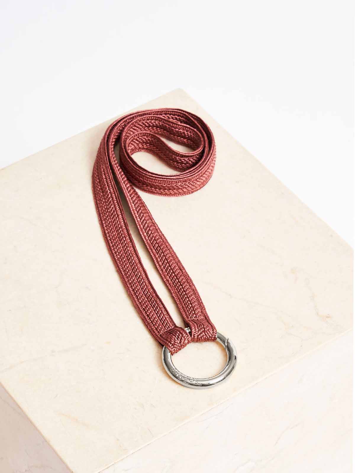 Yoomee Keychain Zahra Red Ochre Silver