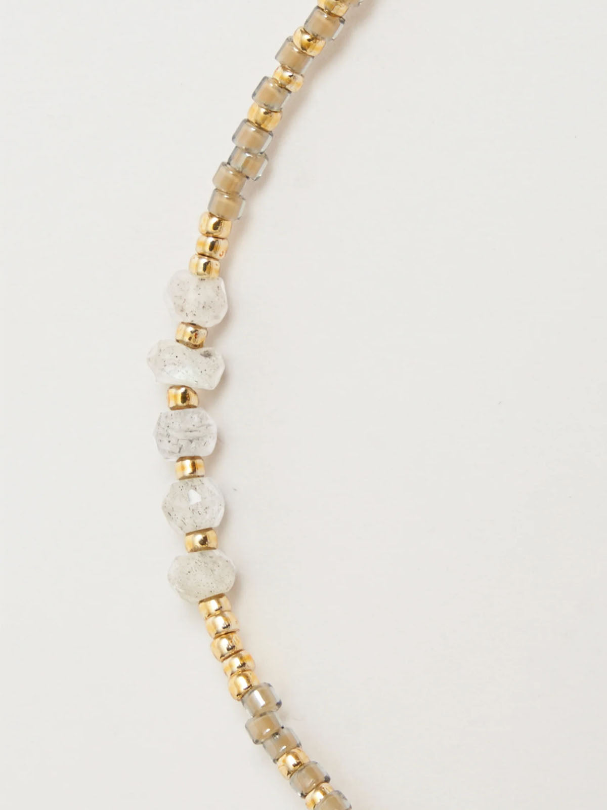 Yoomee Necklace Dina Moonstone Mineral Grey