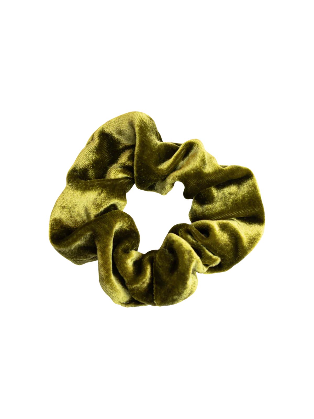 Yoomee Scrunchie Medina Velvet Silk Green Kiwi