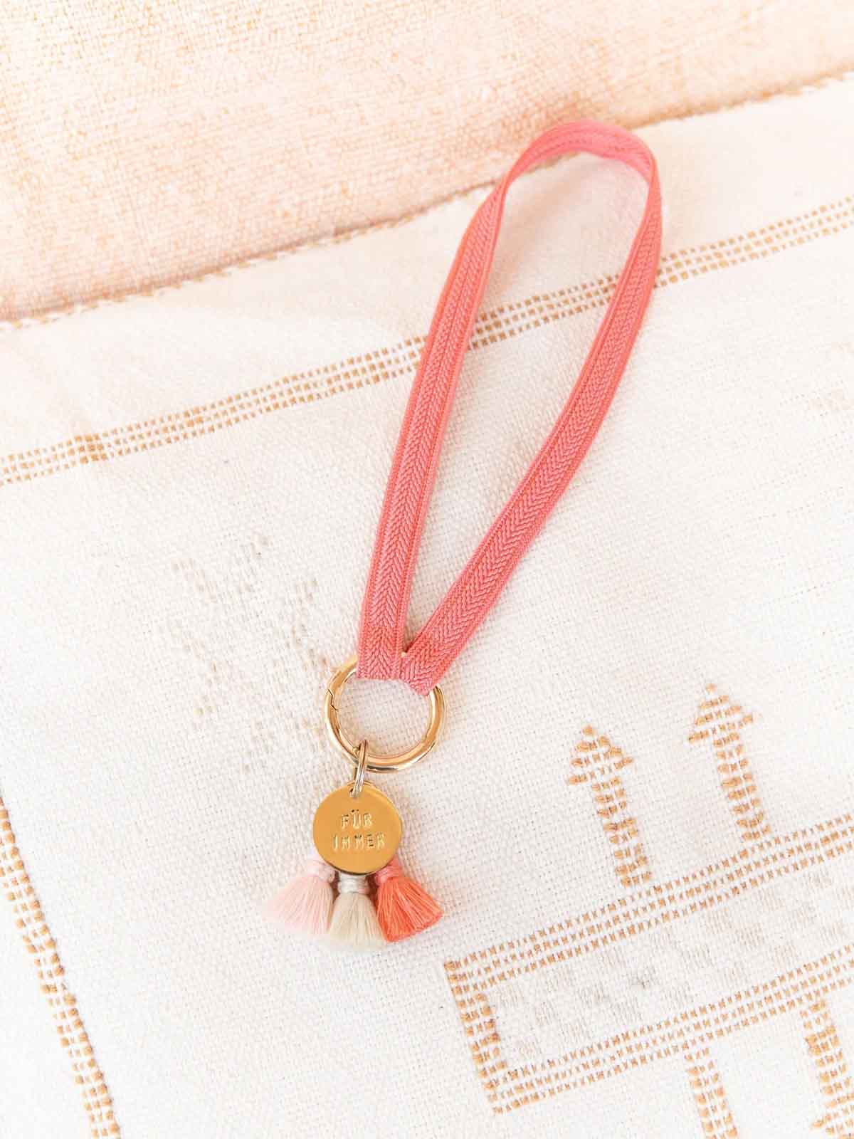 Yoomee Keychain Zahra Flamingo Mini Gold Thick