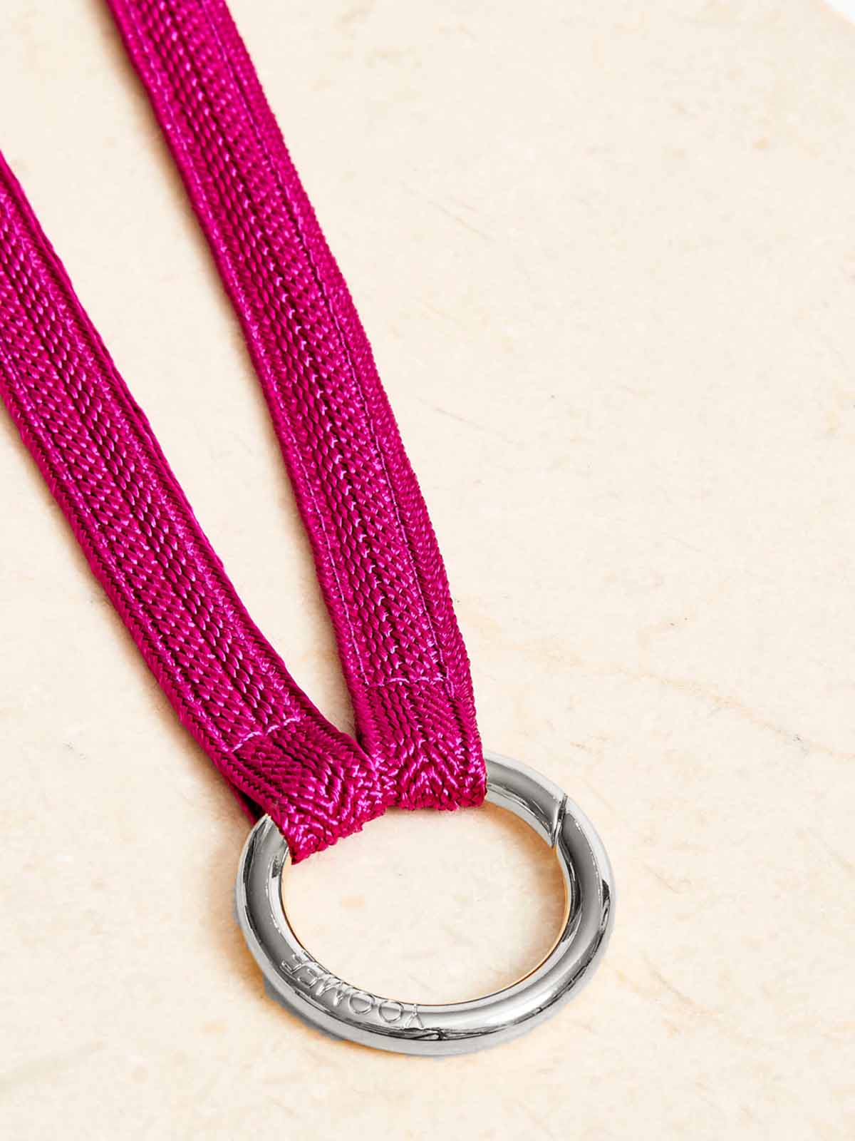 Yoomee Keychain Zahra Fuchsia Silver