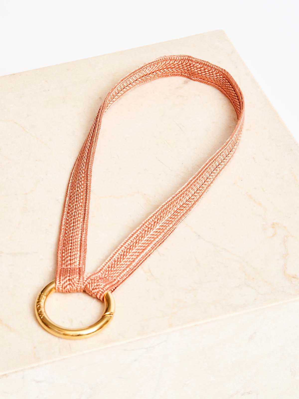 Yoomee Keychain Zahra Juicy Peach Mini Gold Thick