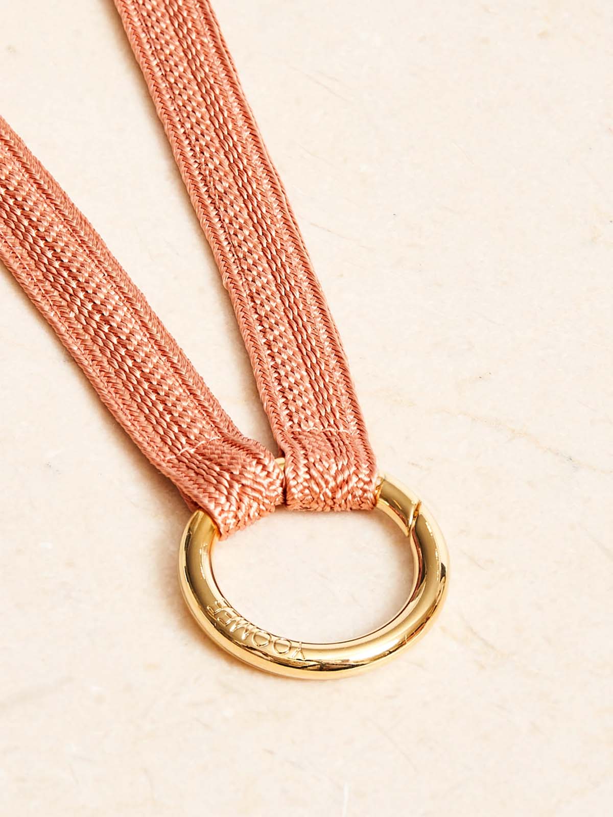 Yoomee Keychain Zahra Juicy Peach Mini Gold Thick