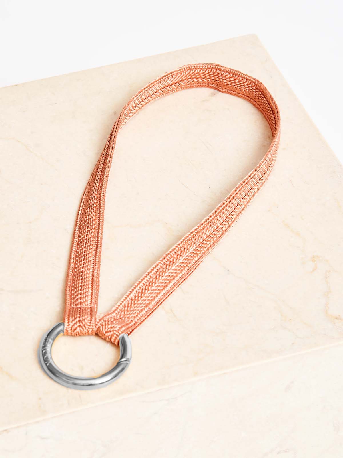 Yoomee Keychain Zahra Juicy Peach Mini Silver Thick