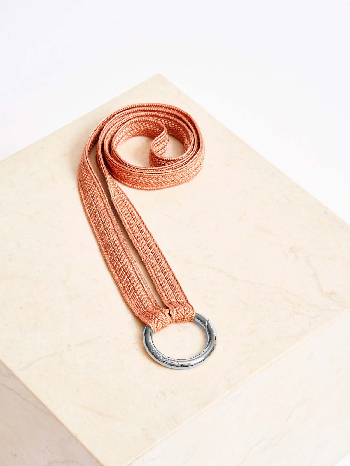 Yoomee Keychain Zahra Juicy Peach Silver Thick