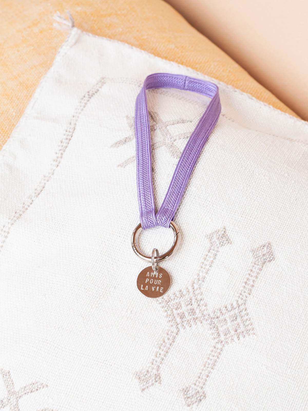 Yoomee Keychain Zahra Lilac Mini Silver Thick