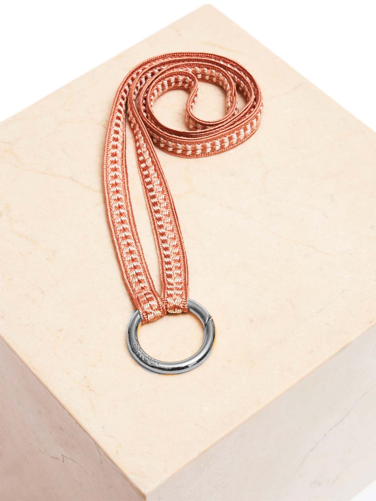 Yoomee Keychain Zahra Marrakech Rose Silver Thick