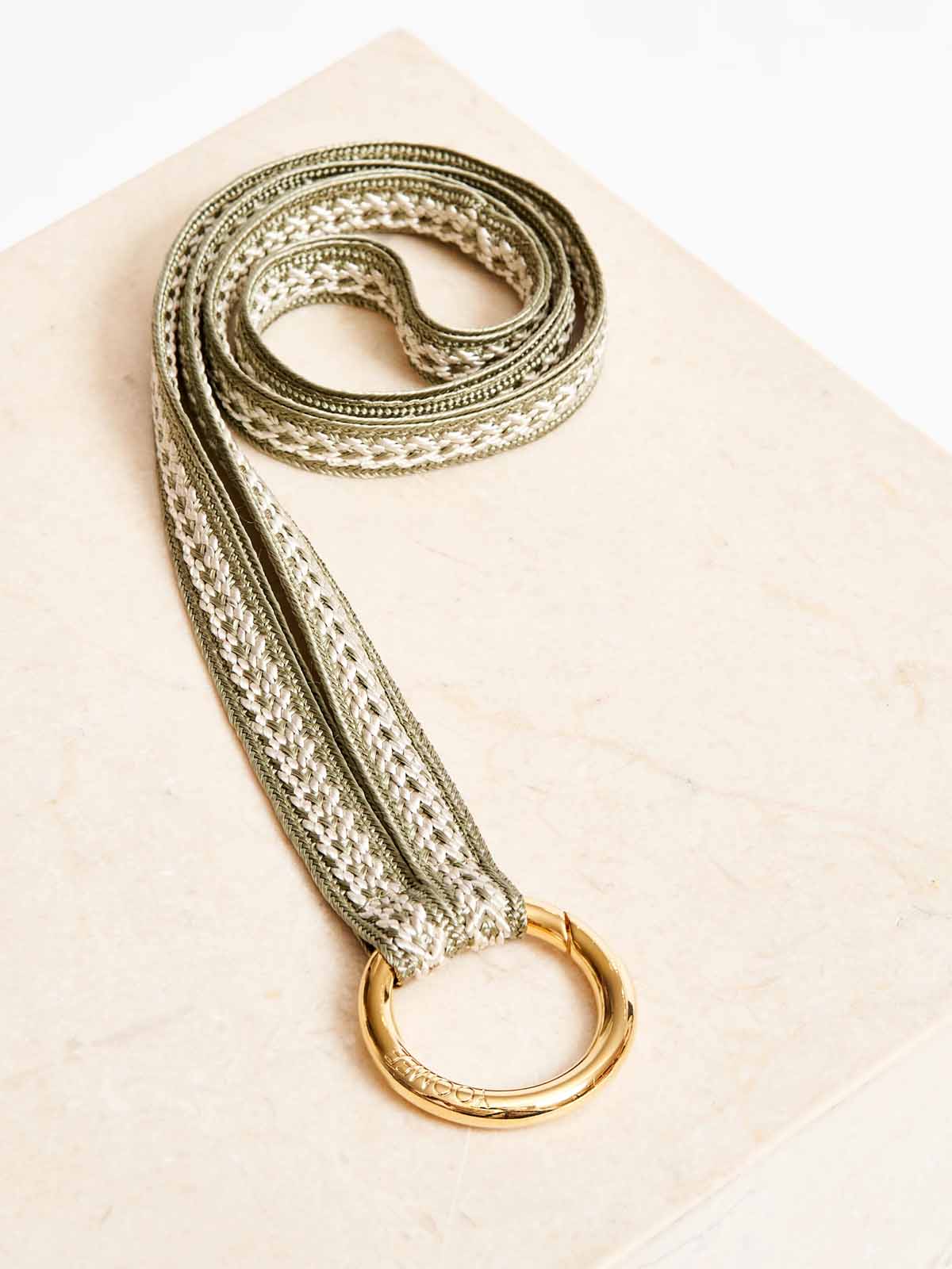 Yoomee Keychain Zahra Matcha Gold Thick