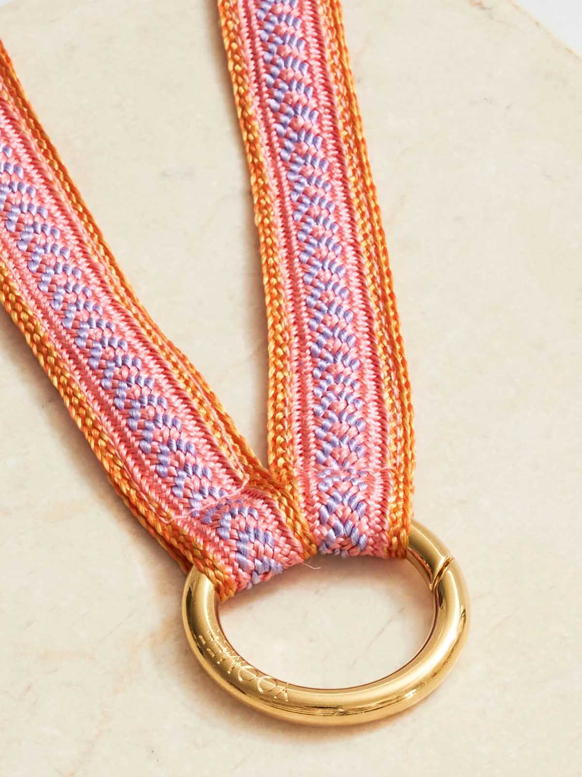 Yoomee Keychain Zahra Rainbow Mini Gold Thick