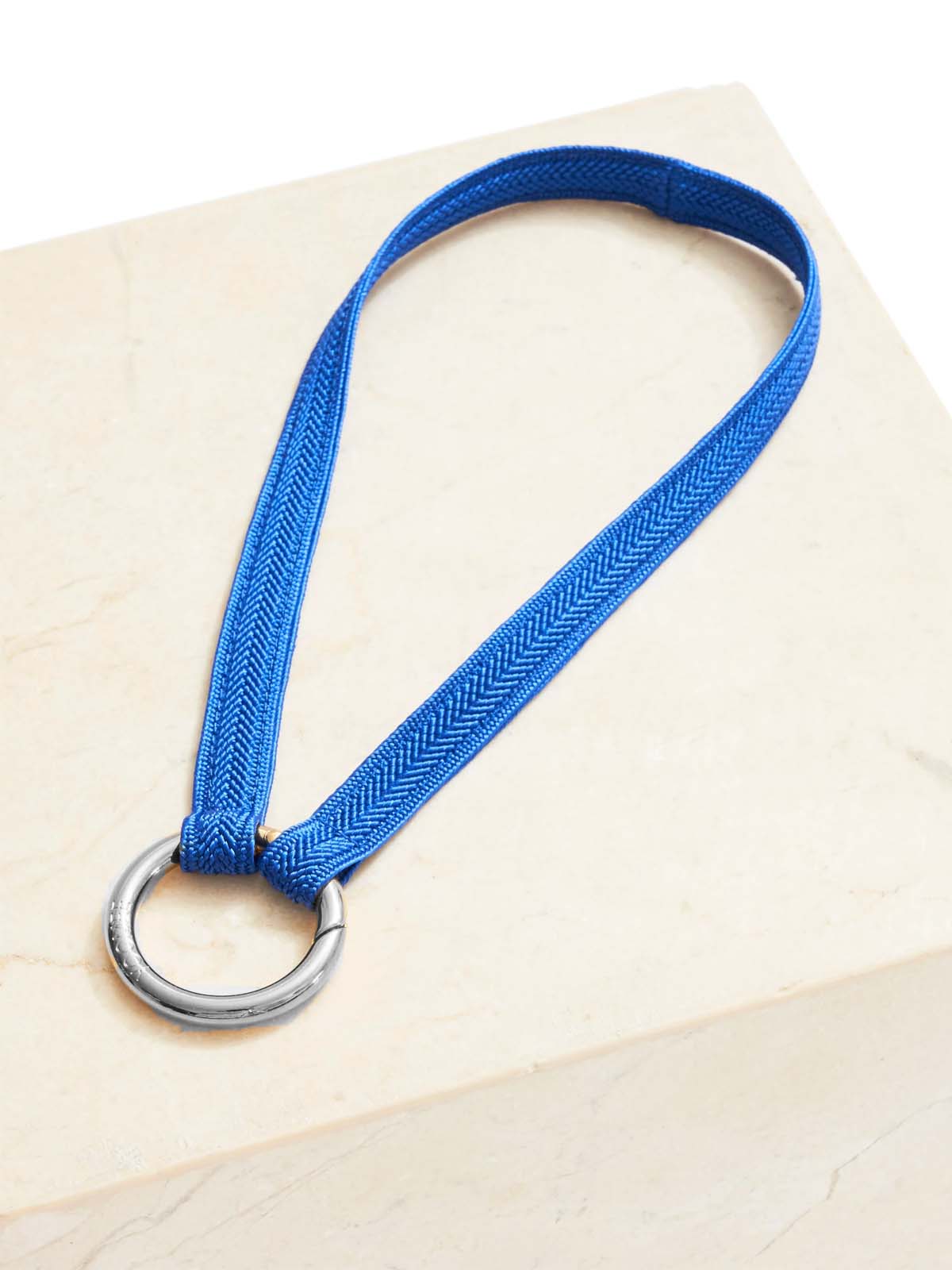 Yoomee Keychain Zahra Royal Blue Mini Silver Thick