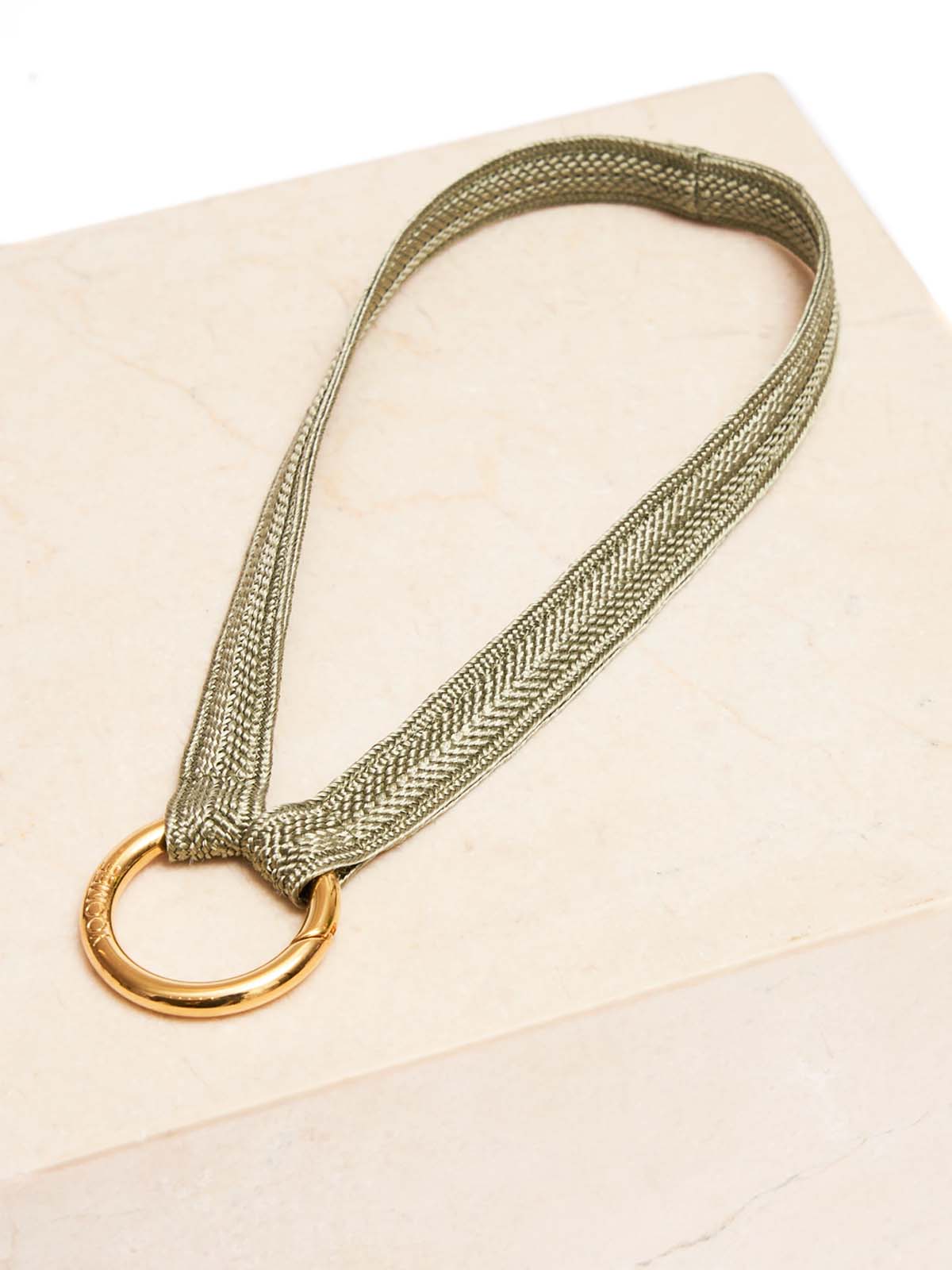 Yoomee Keychain Zahra Sage Mini Gold Thick