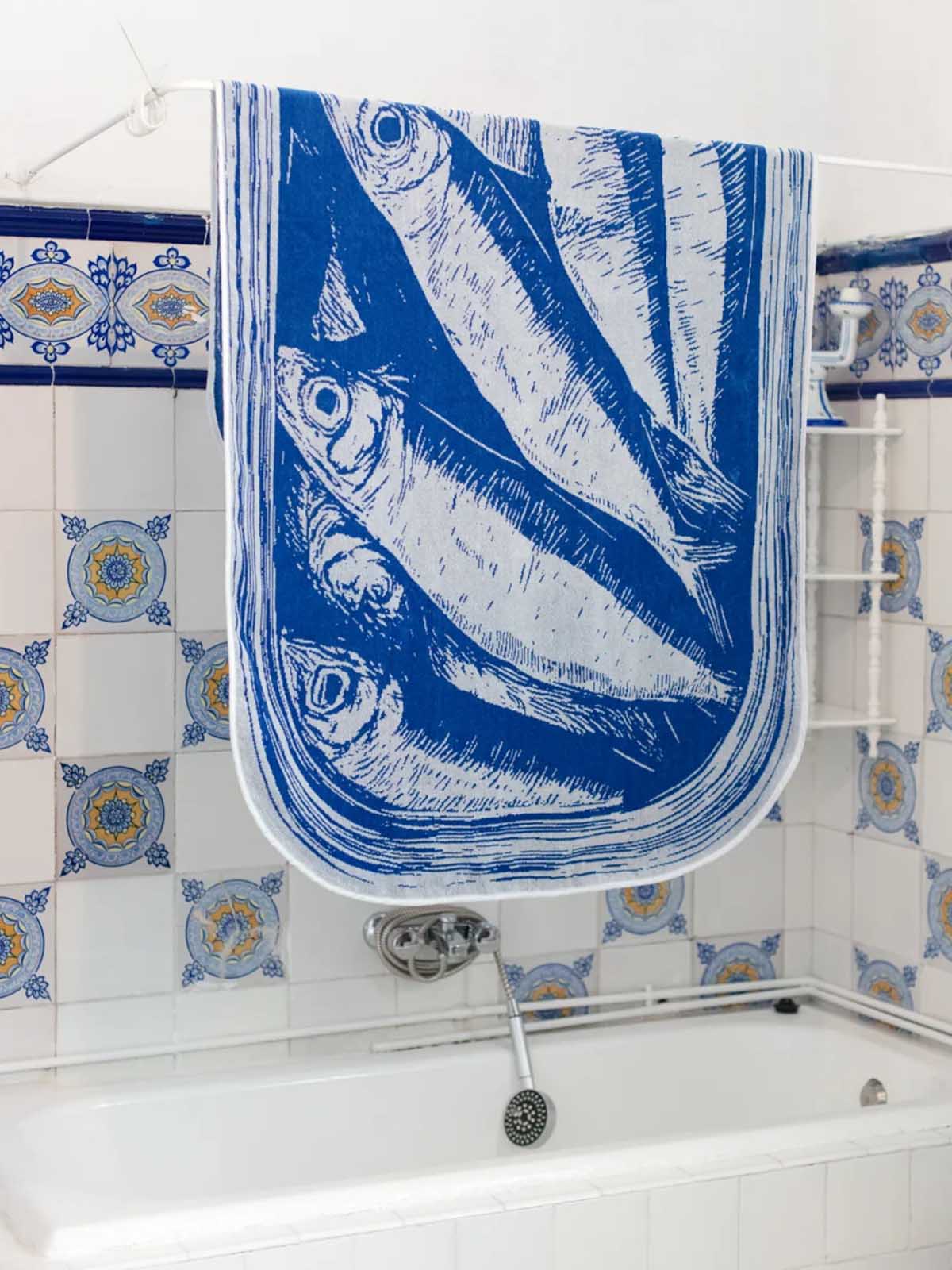 ZigZagZurich  Beach Towel “Sardigna” by Dario Cortese - XL 100% Cotton