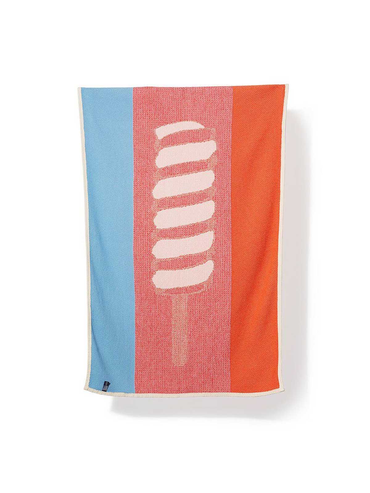 ZigZagZurich Cotton Beach Towel or Mini Blanket "Lollipop" by Michele Rondelli