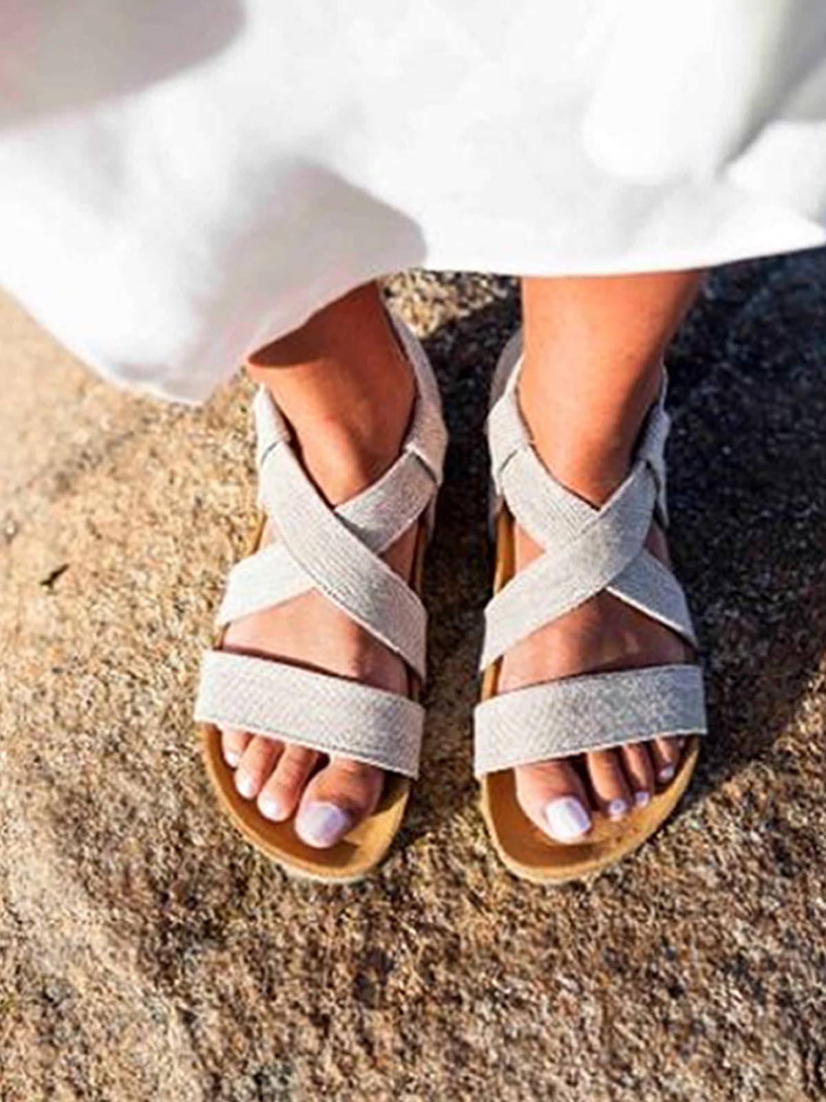 Zouri Shoes Sand Linen