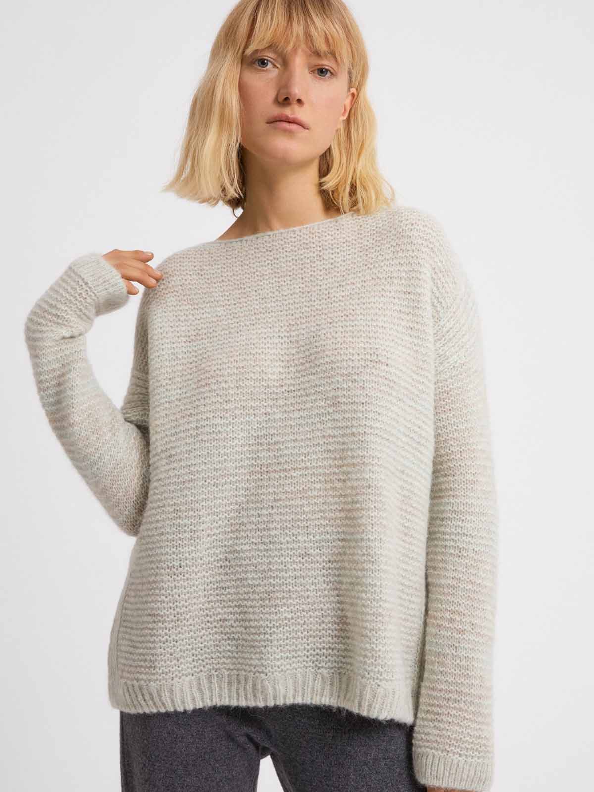 Armedangels Alpaca Jumper Aglaiaa Sage Green-Oatmilk