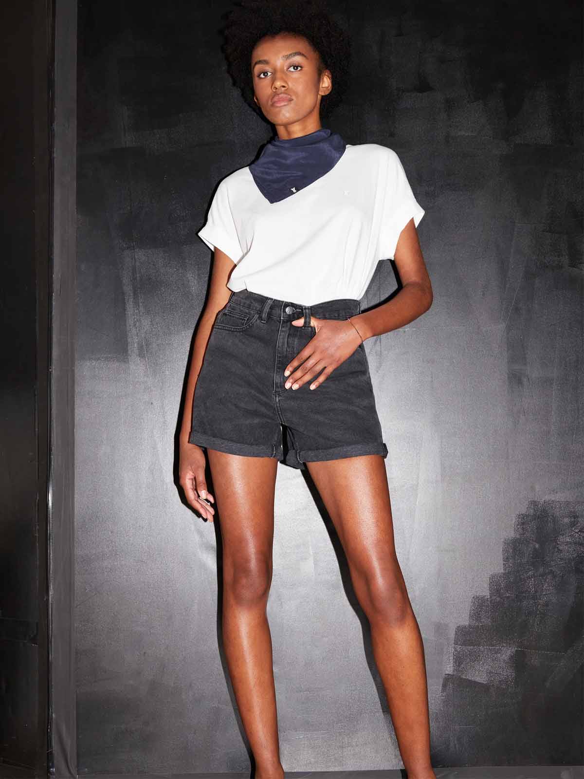 Armedangels Denim Short Sviaa Ebony Black