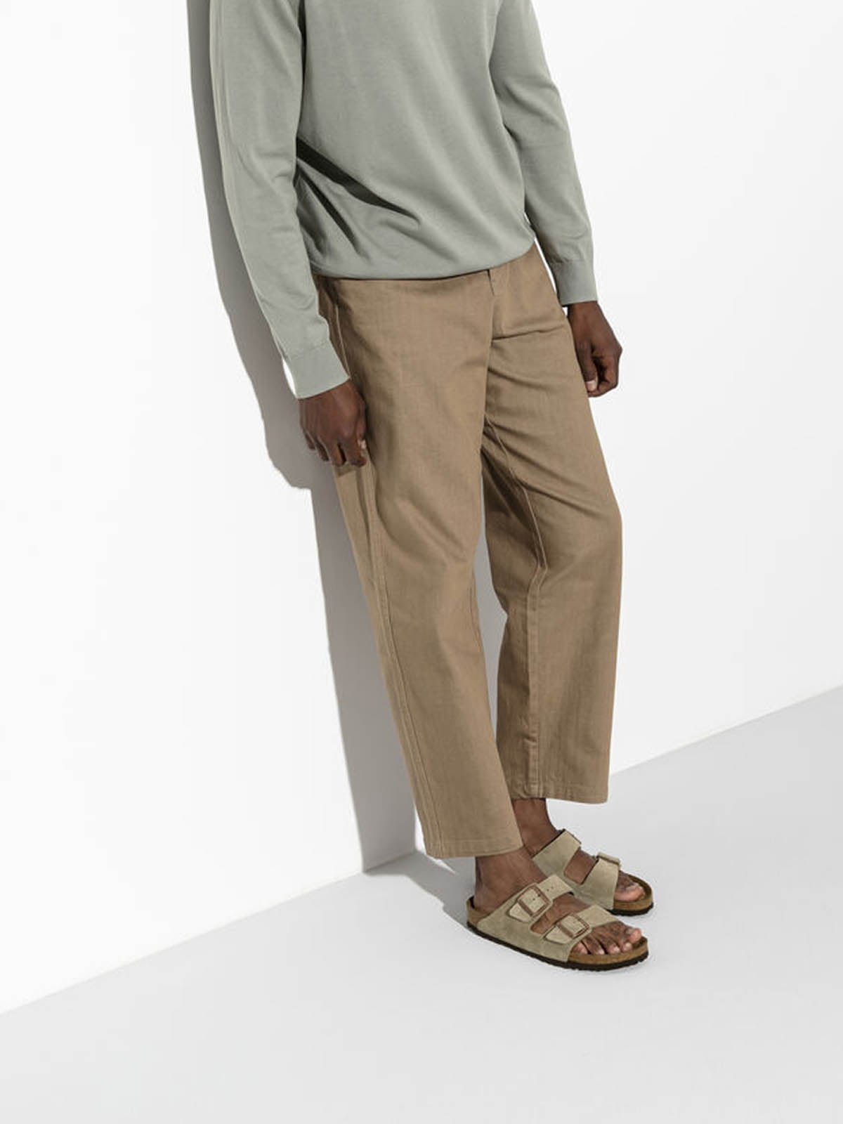 Birkenstock Arizona Suede Taupe Narrow Fit