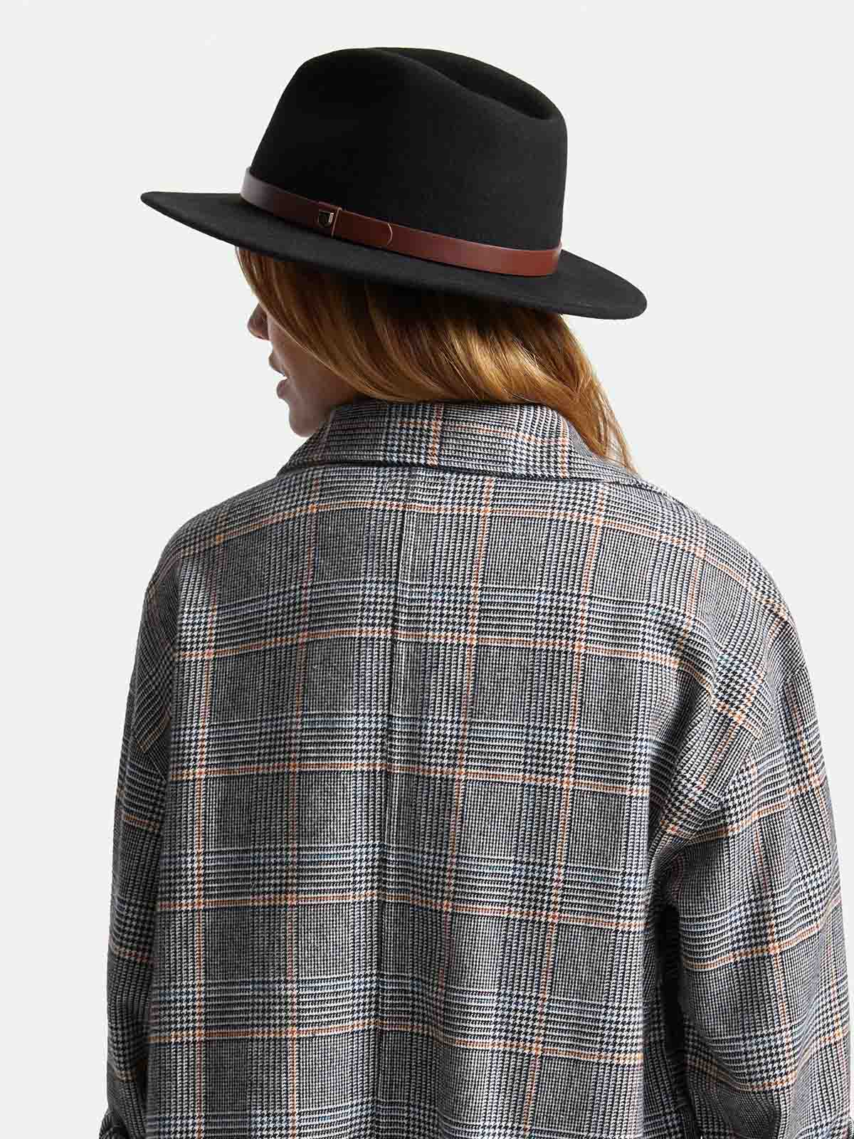 Brixton Messer Fedora Hat Black