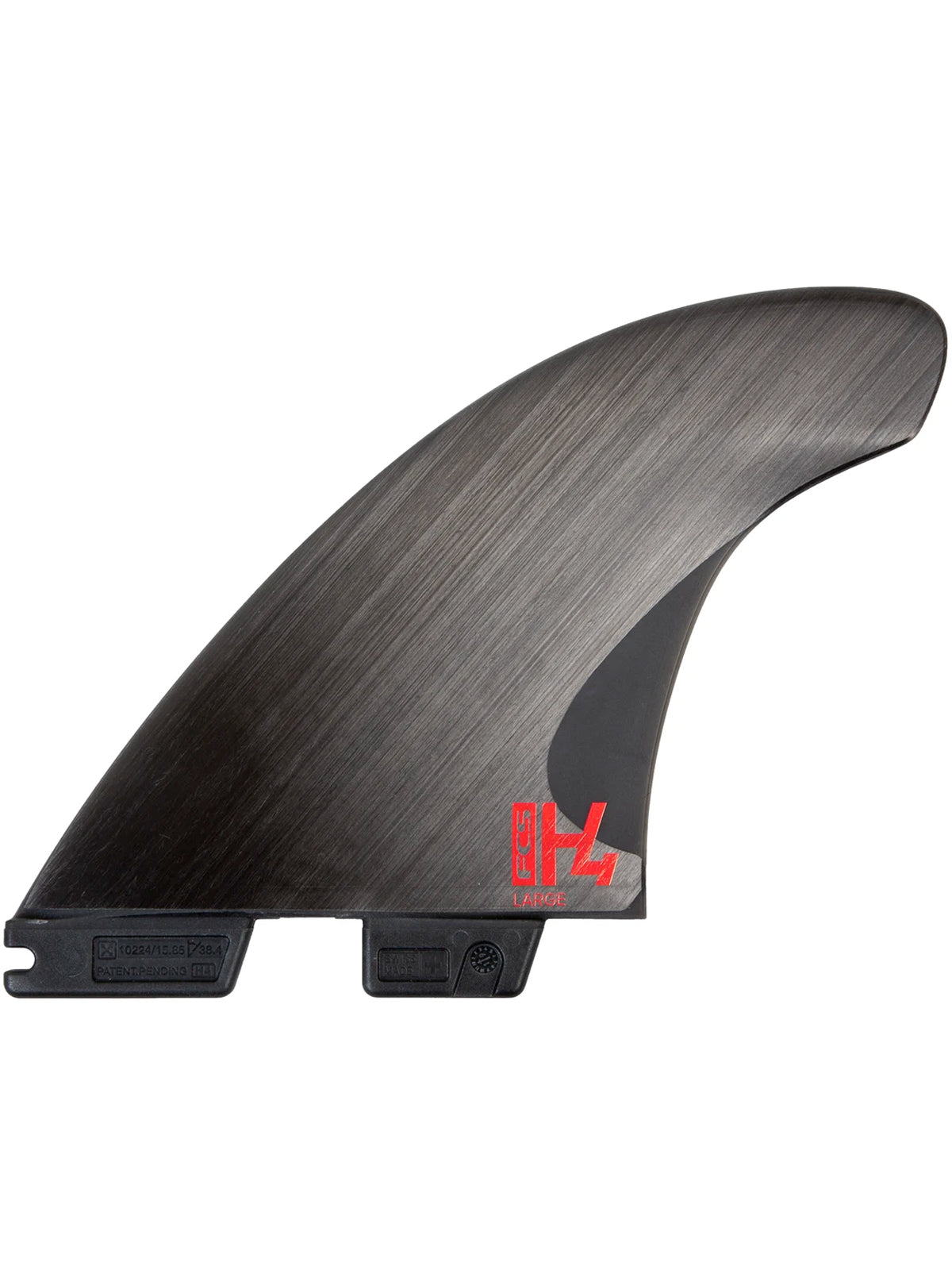 FCS II Fins H4 PC Carbon Tri Set Smoke Medium