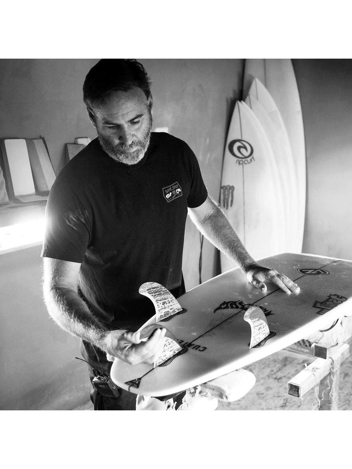 FCS II Fins MB PC Carbon Tri Fin Set Multi Color Blue Medium