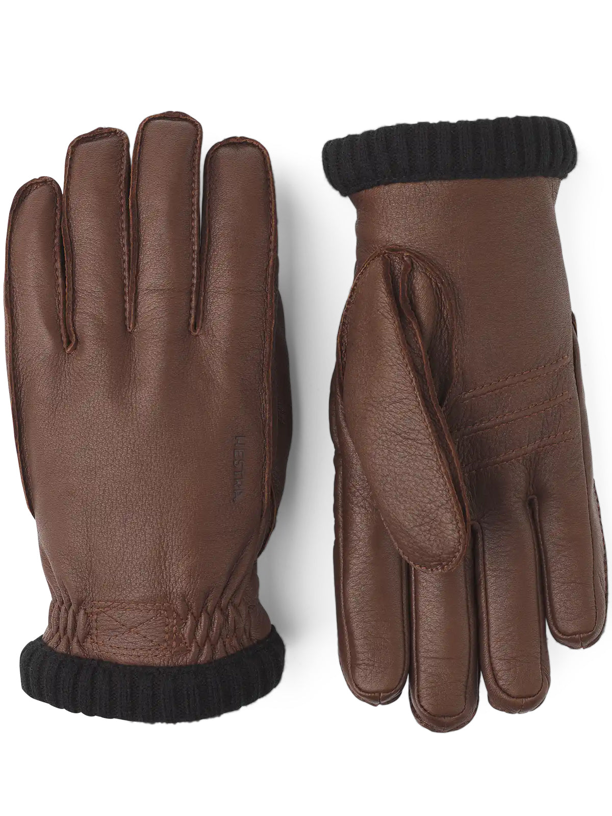Hestra Gloves Deerskin Primaloft Rib Men's Chocolate
