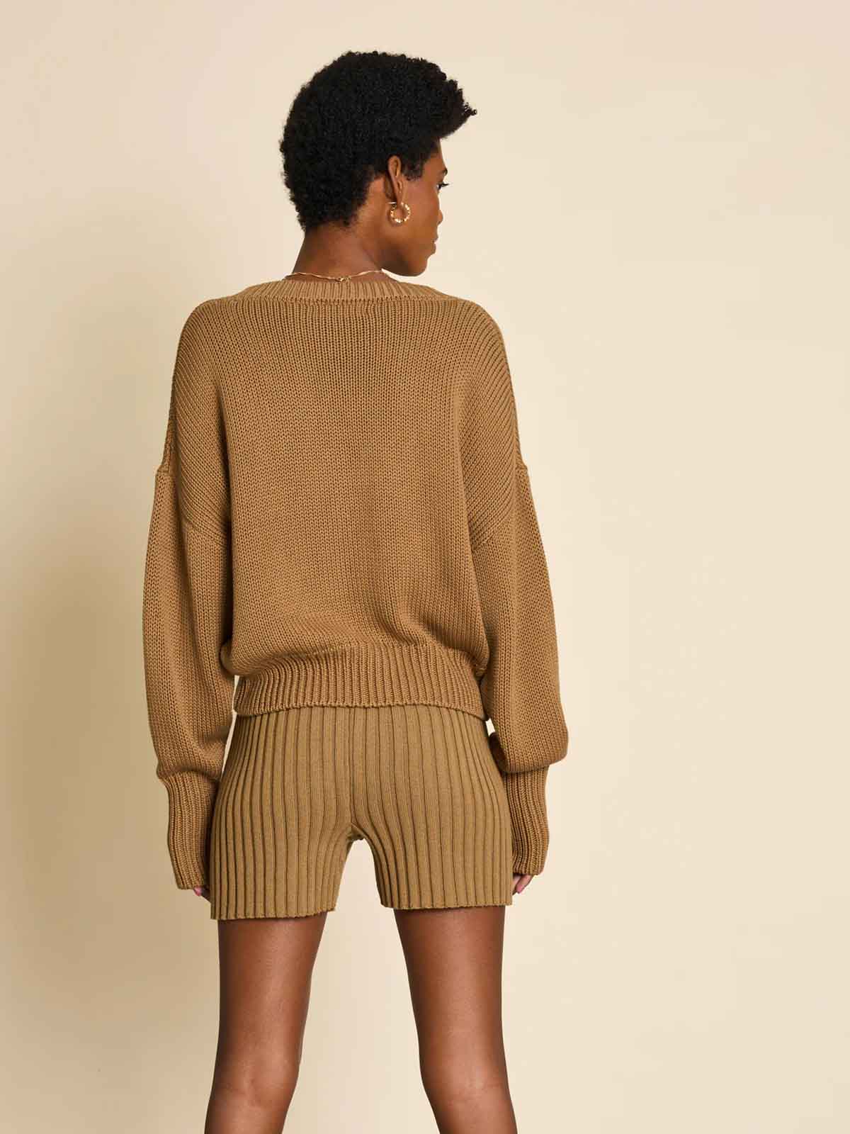 Jan 'n June Knit Shorts Idoia Walnut