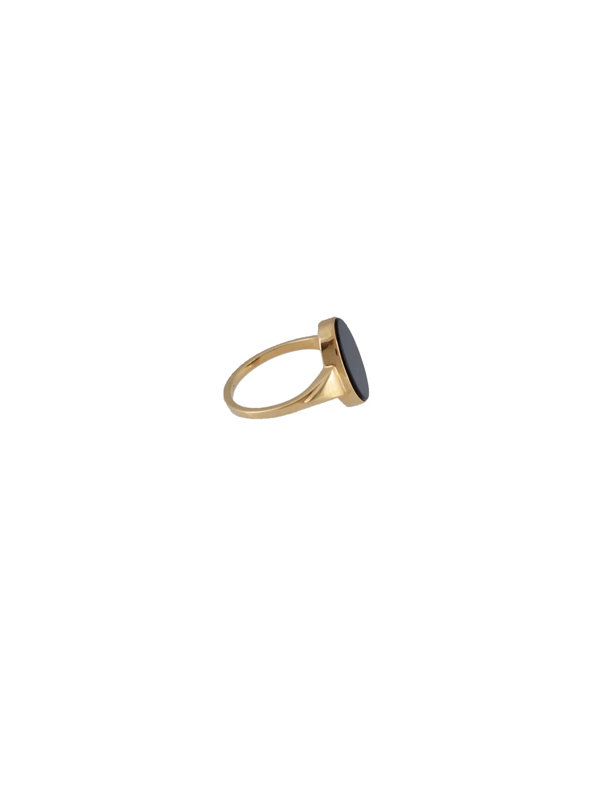 Les Solides Big Black Ring Gold