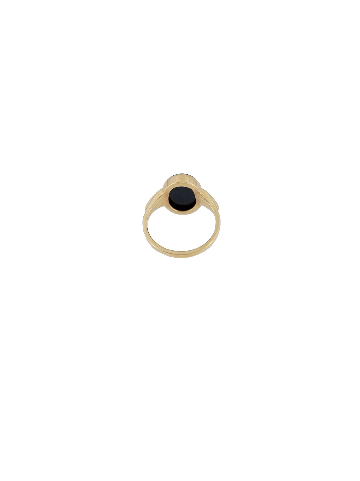 Les Solides Big Black Ring Gold