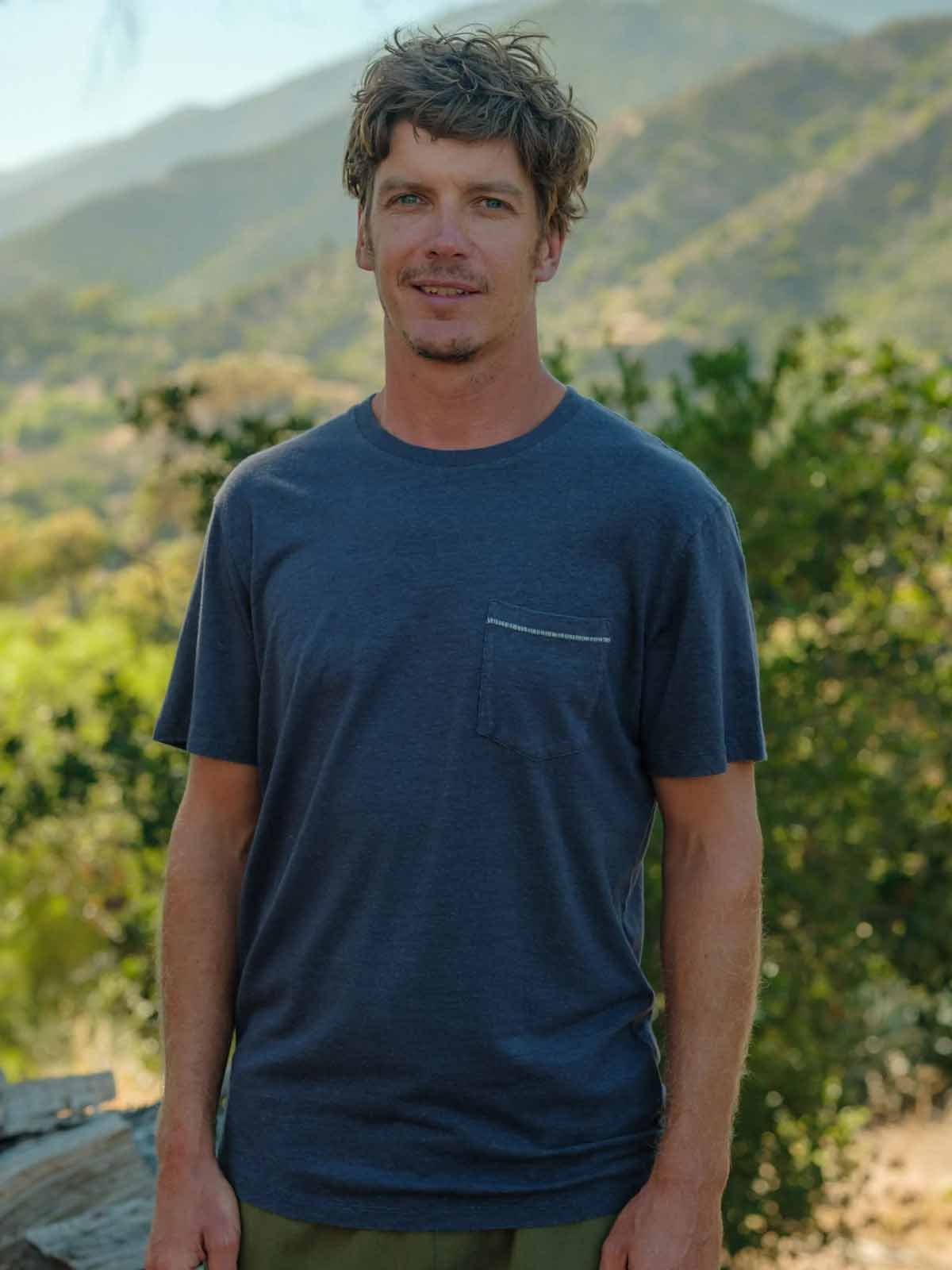 Mollusk Hemp Pocket Tee Indigo