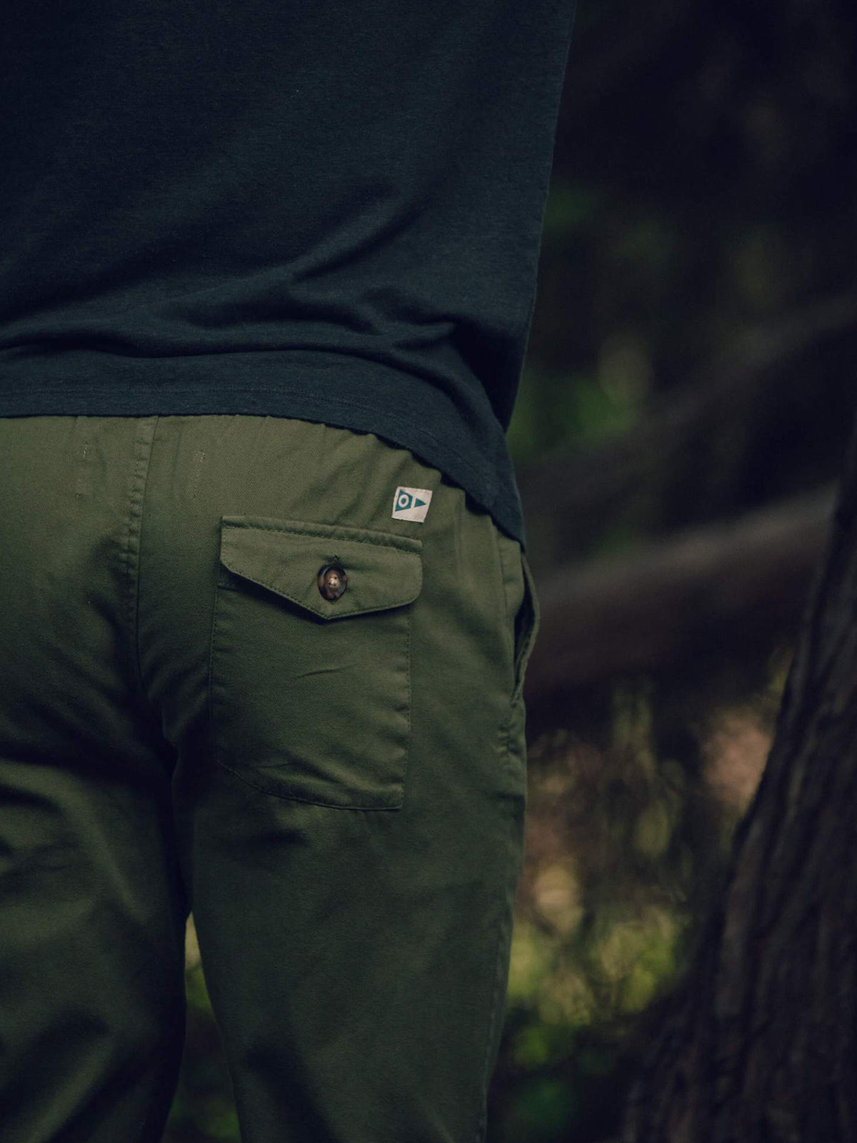 Mollusk Jeffrey Pants Faded Mash Green