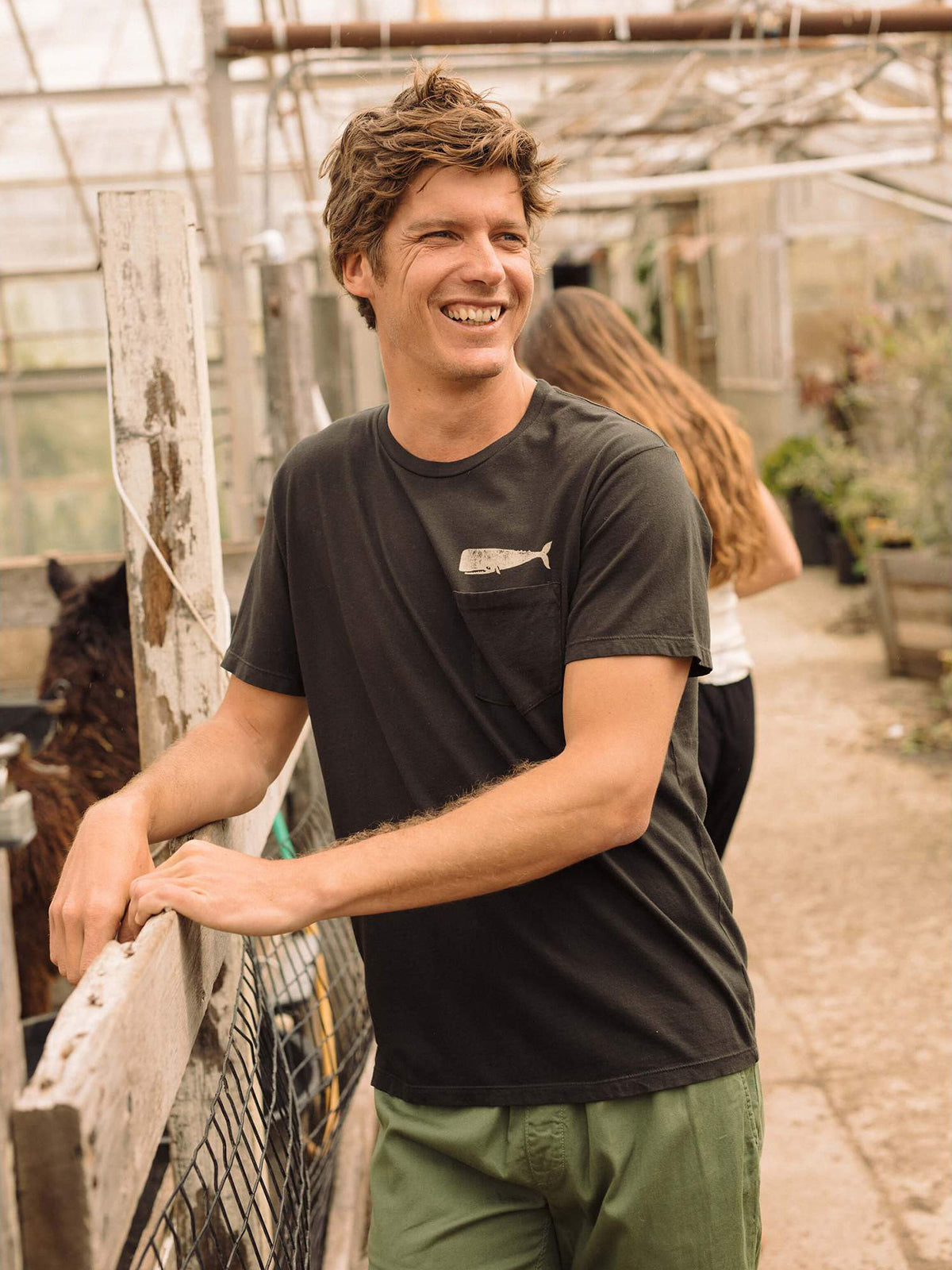 Mollusk Olde Whale Tee Faded Black