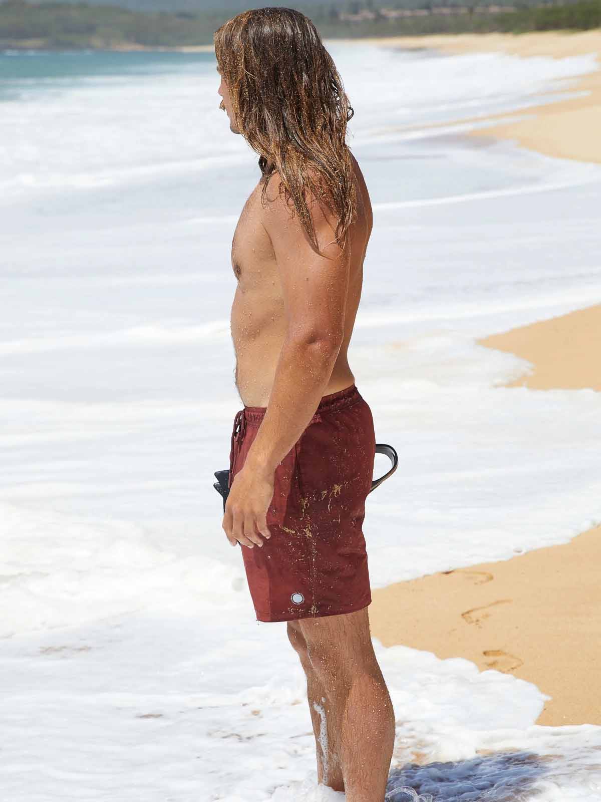 Mollusk Stretch Vacation Trunks Brick