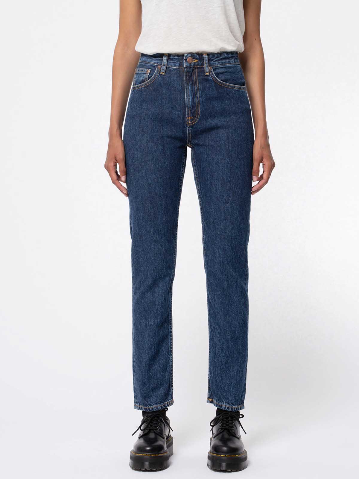 Nudie Jeans Co W's Breezy Britt Dark Stellar L28