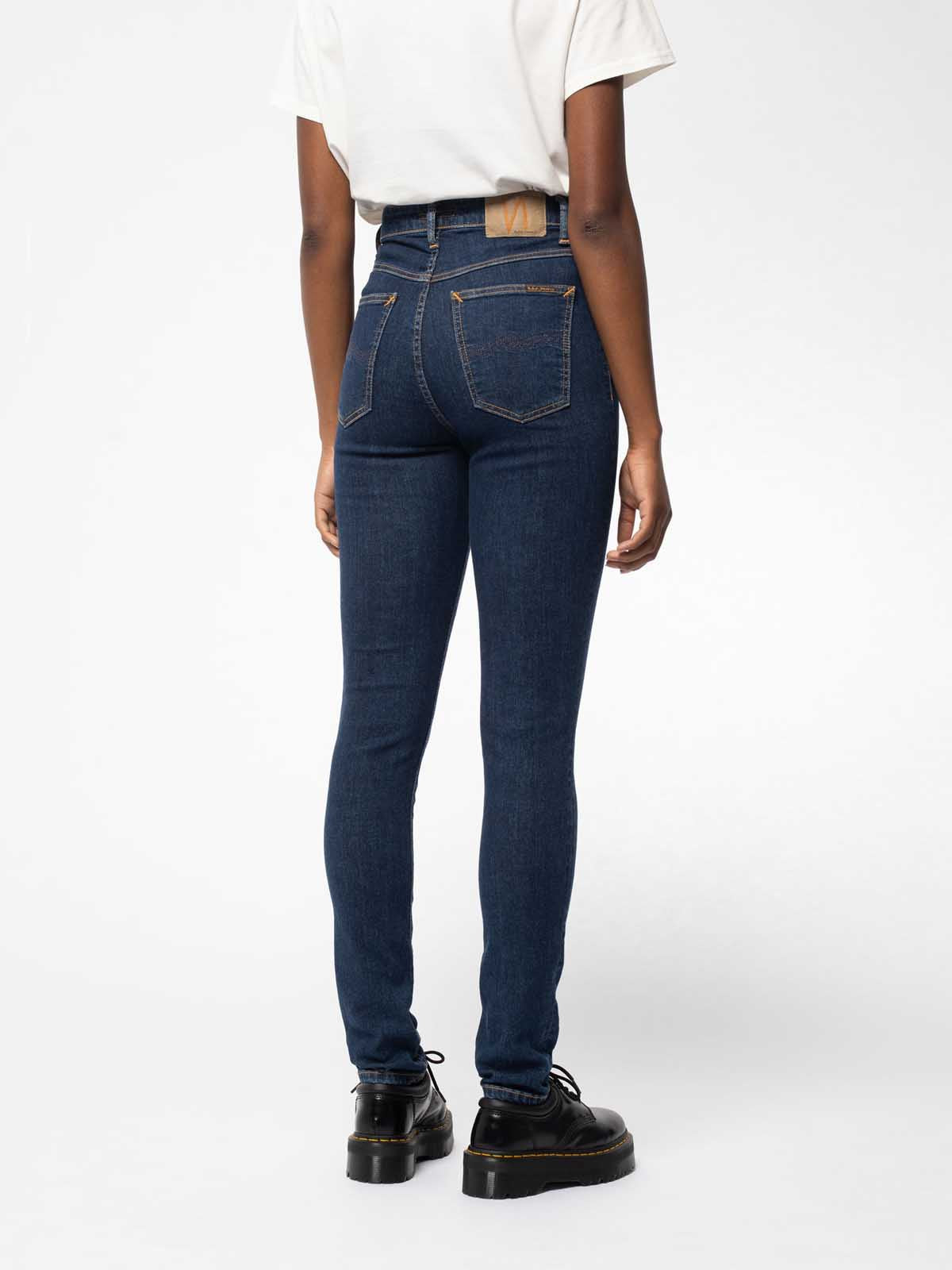 Nudie Jeans Co W's Hightop Tilde Blue Fantasy L30