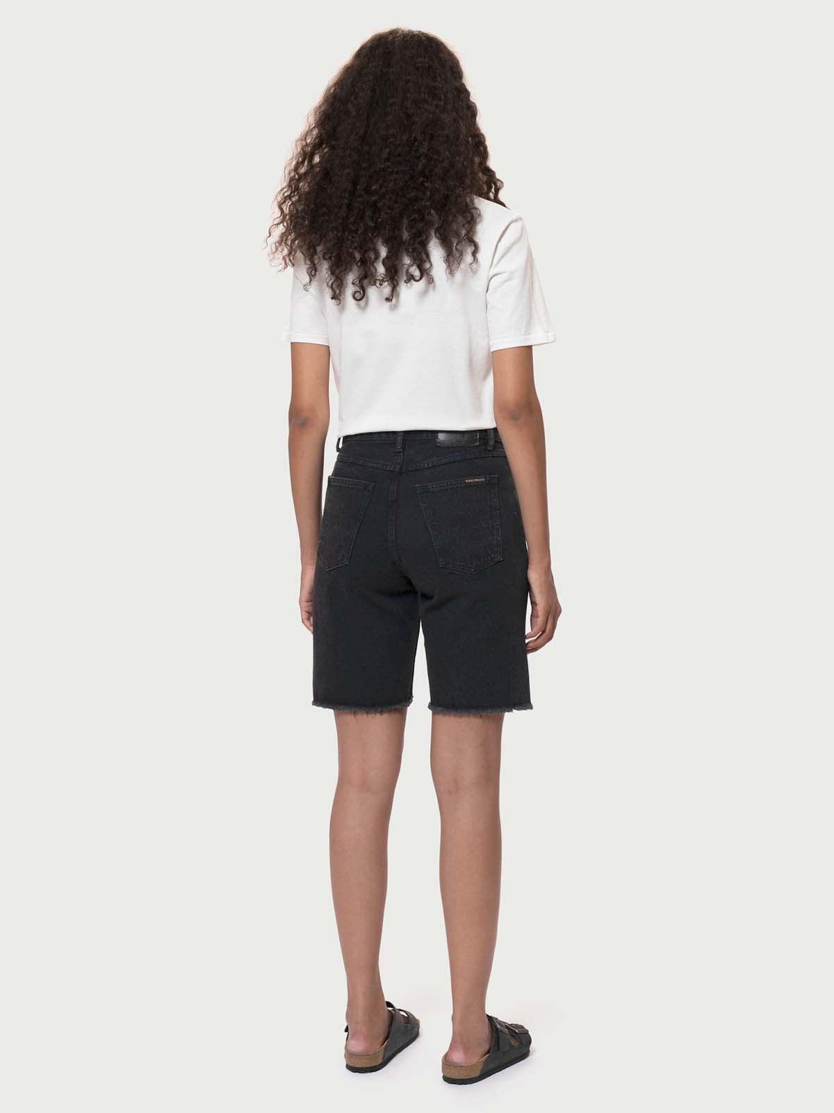 Nudie Jeans Co W's Maud Shorts Black Stone Black