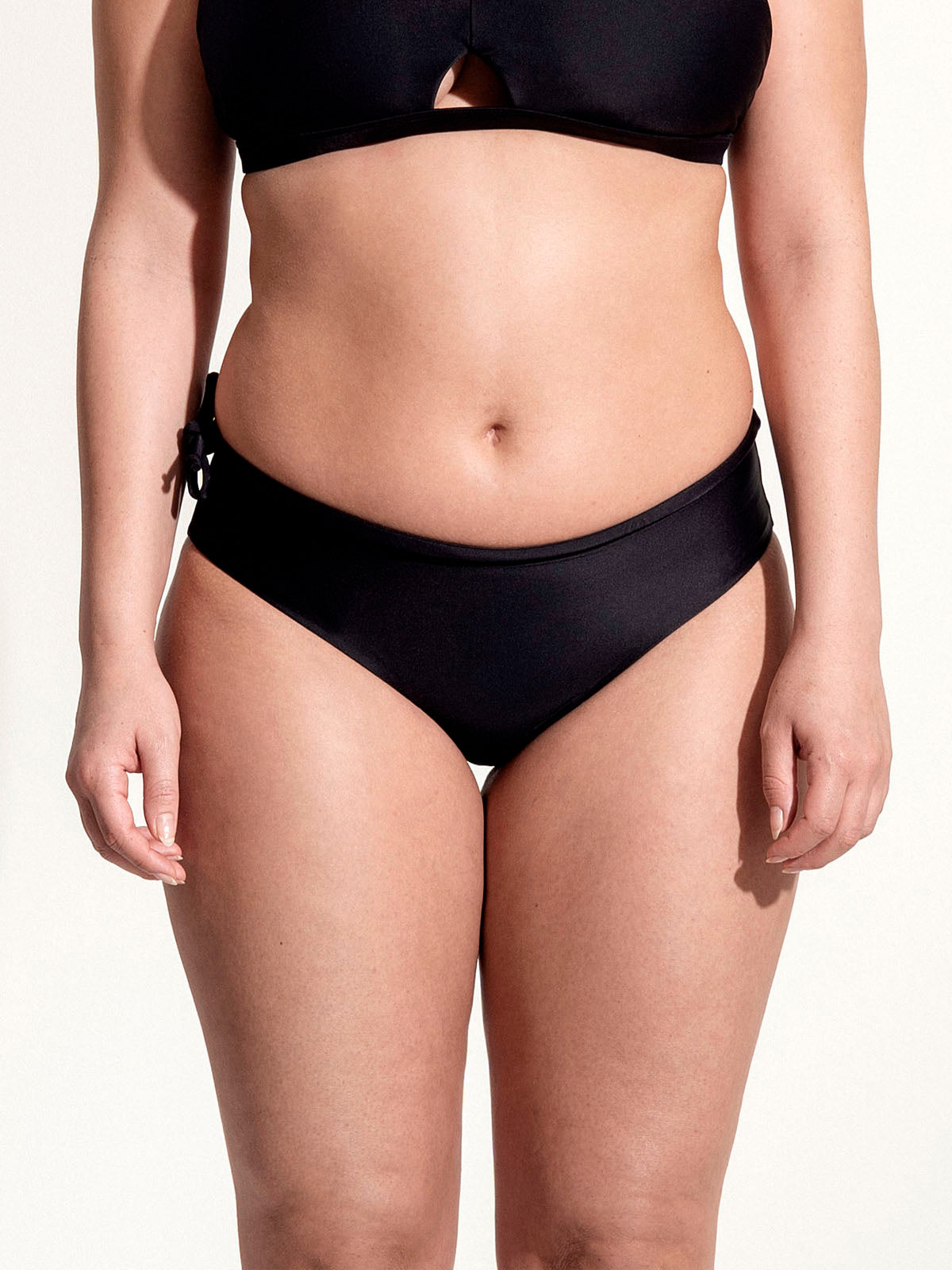 OY surf Surf Bikini Bottom Opah Schwarz Recycled Nylon