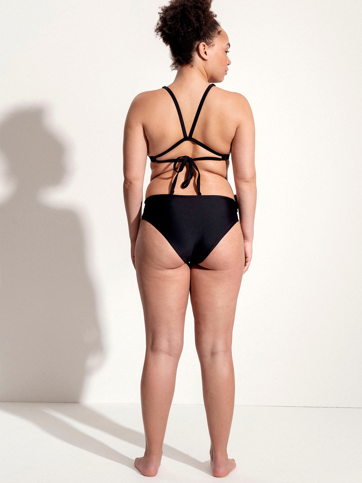 OY surf Surf Bikini Bottom Opah Schwarz Recycled Nylon