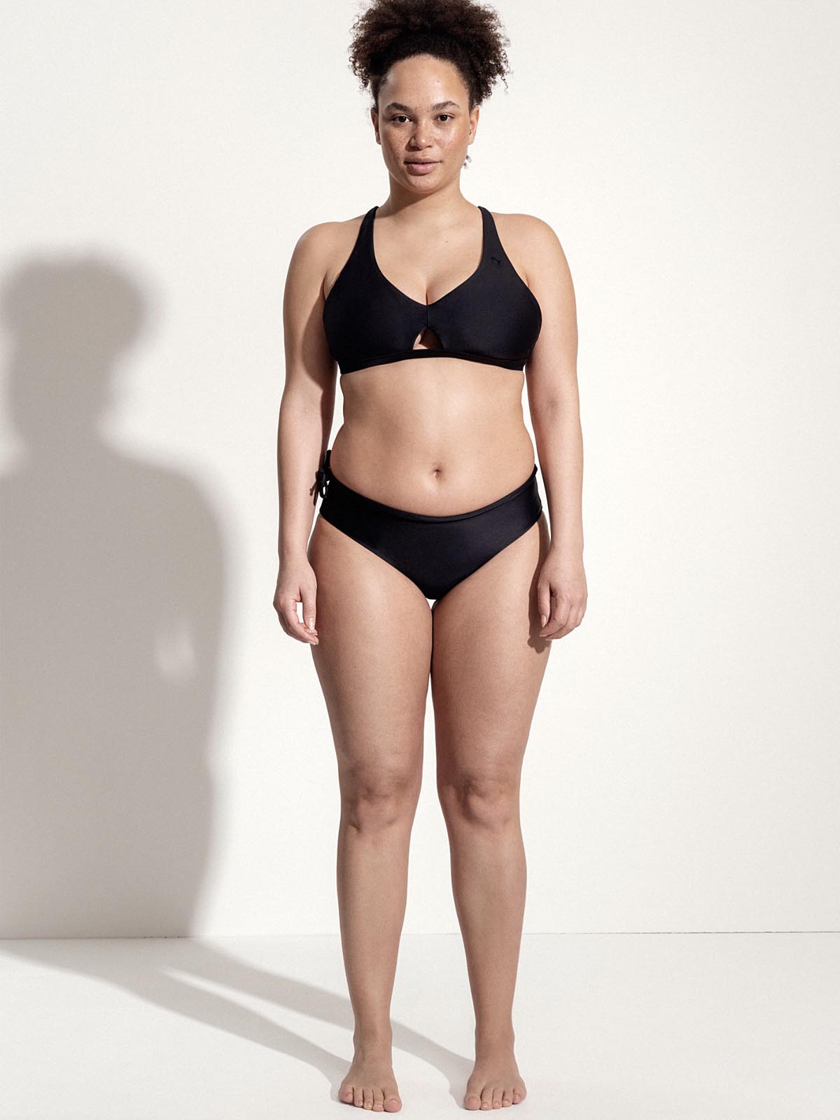 OY surf Surf Bikini Top Coho Black Recycled Nylon