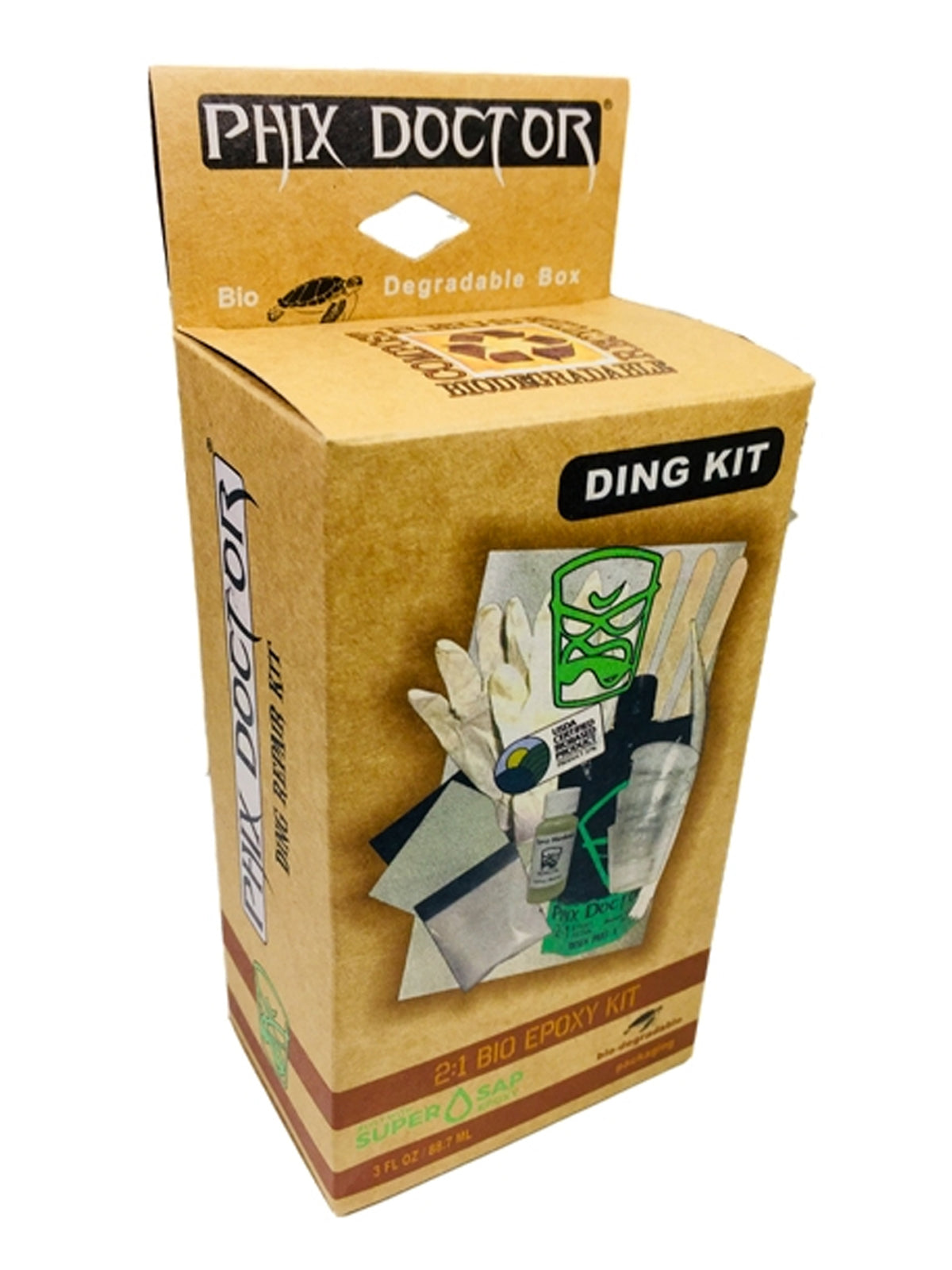 Phix Doctor Sunpowered Bio Resin Epoxy Kit 177ml Green Large
