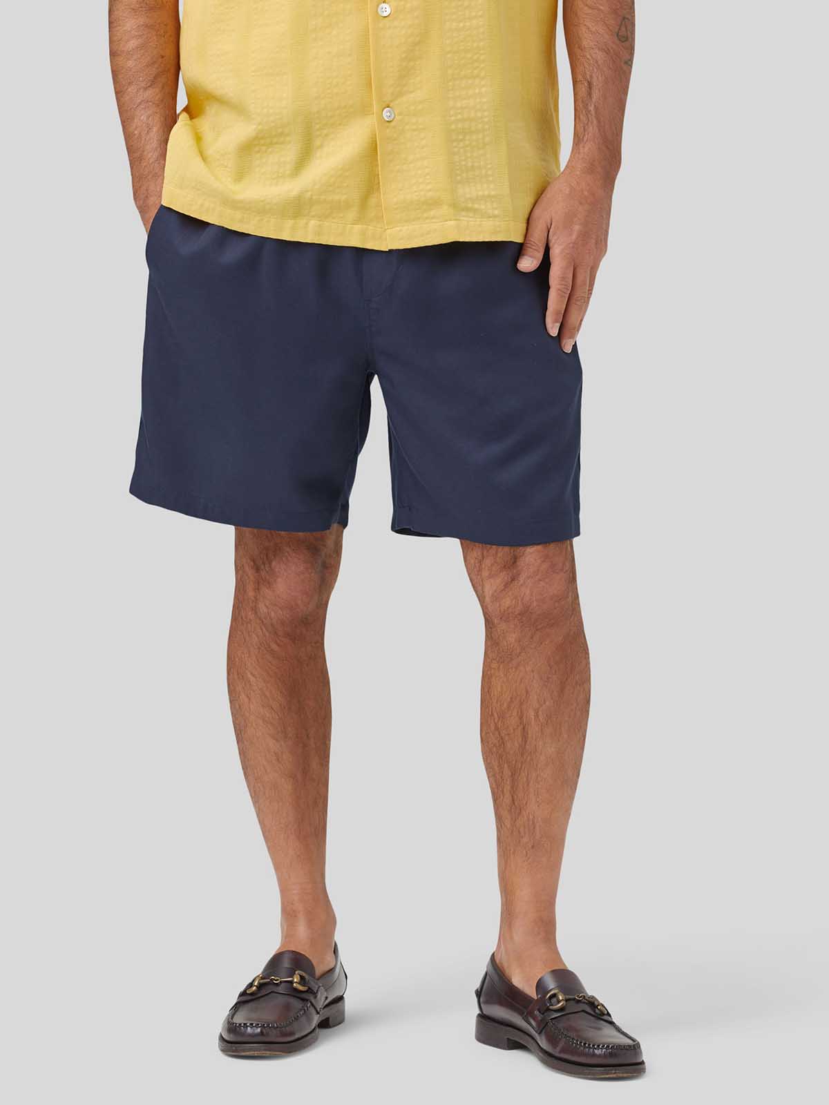 Portuguese Flannel Dogtown Short Navy