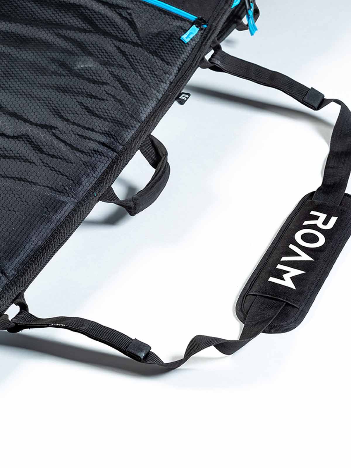 ROAM Tech Bag Shortboard Boardbag 6'4 Black Silver Blue