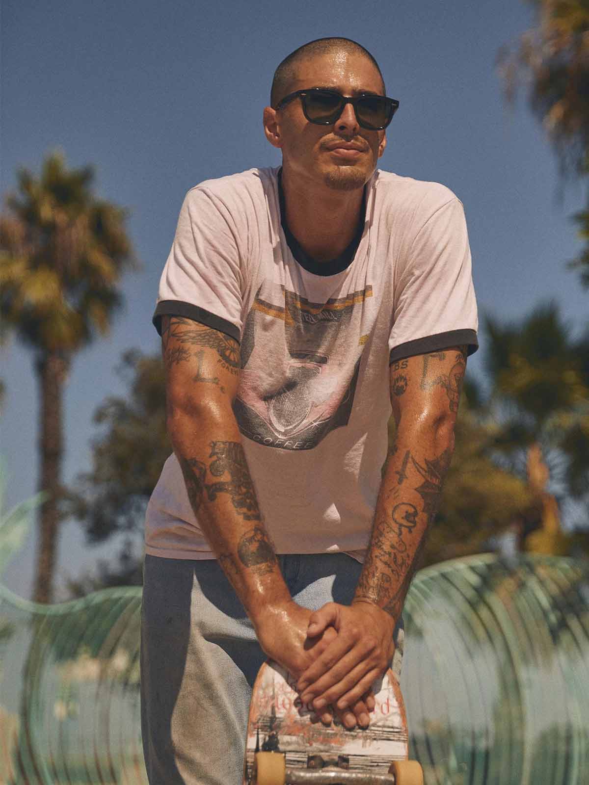 Raen Myles 53 Crystal Black / Green Polarized