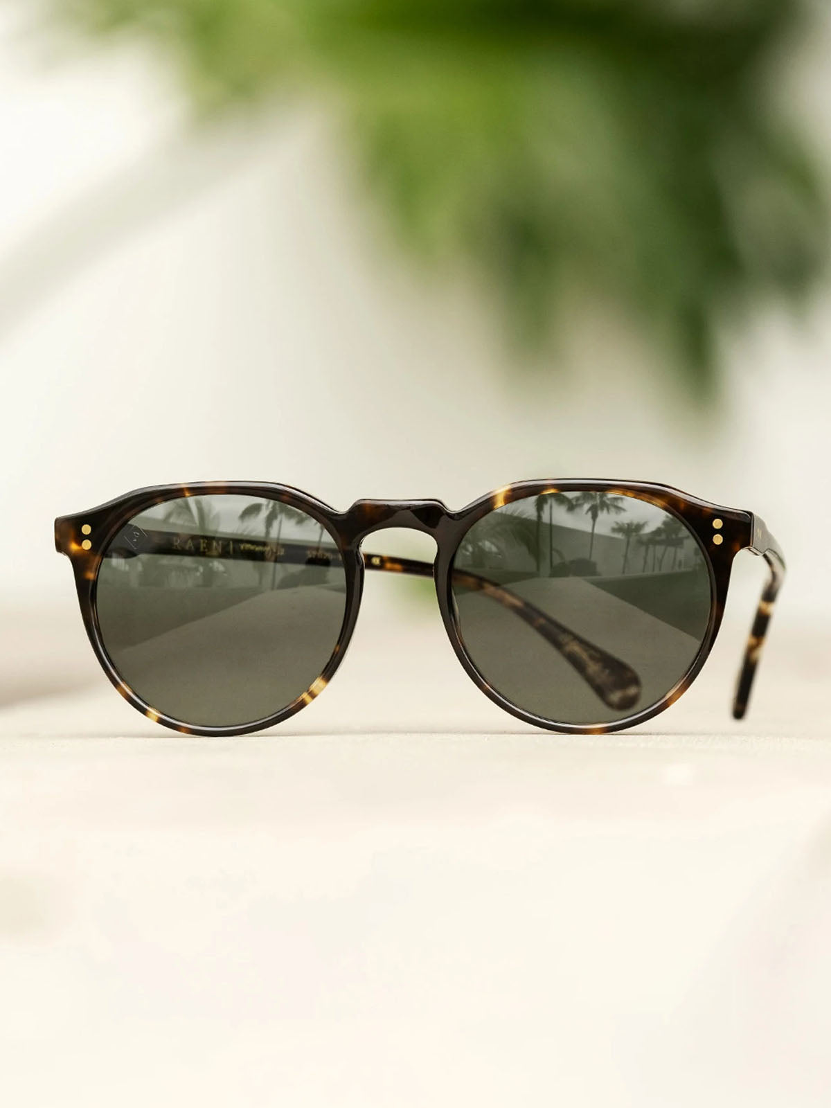 Raen Remmy 52 Brindle Tortoise / Green Polarized